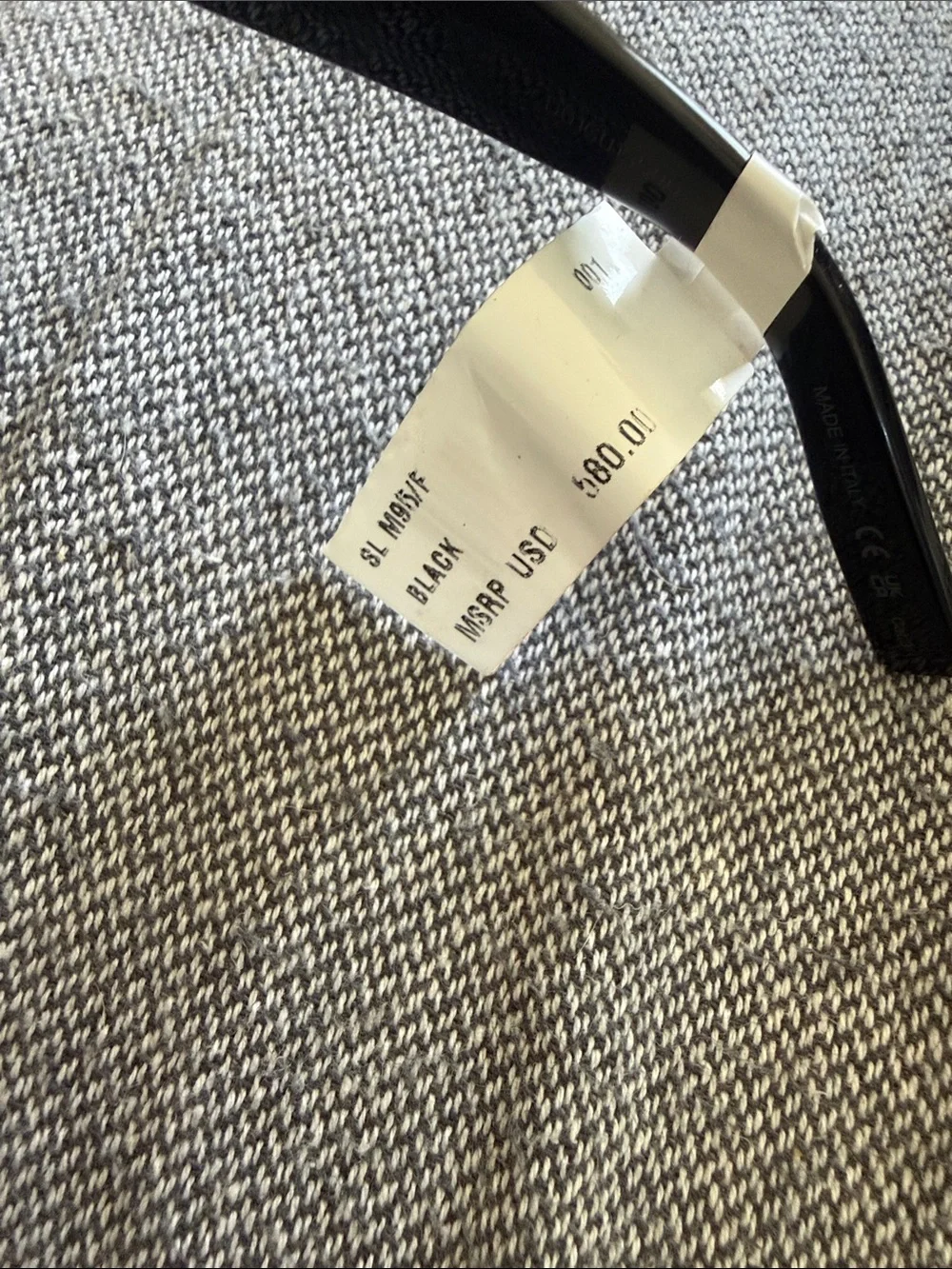 NWT Yves Saint Laurent Black Oversized Sunglasses ($580 Retail)